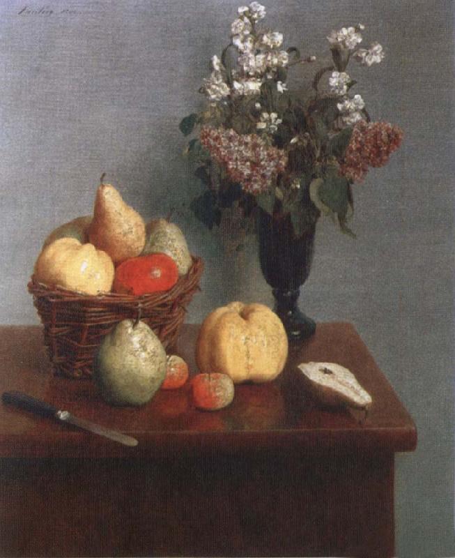 Henri Fantin-Latour Still life with Flowers and Fruit Sweden oil painting art